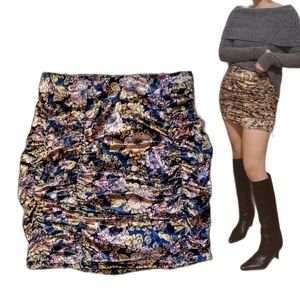 Free People Mini Gigi Velvet Skirt